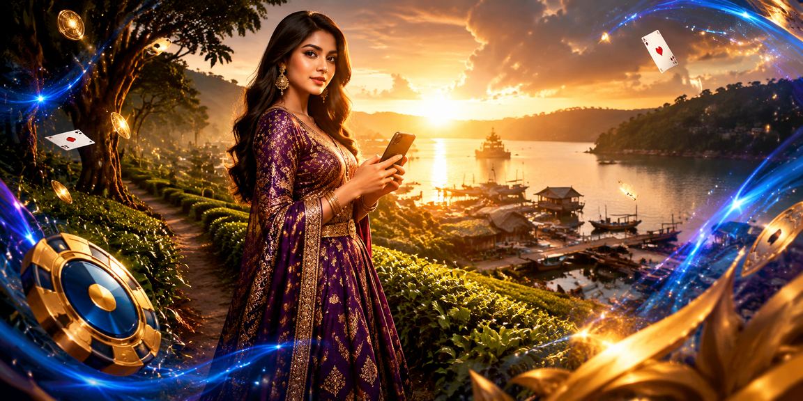 রাঙামাটিতেটিন পাত্তি চা বাগানের সবুজ পরিবেশে